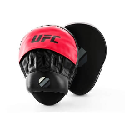 Curved Focus Mitts, black/red, UFC