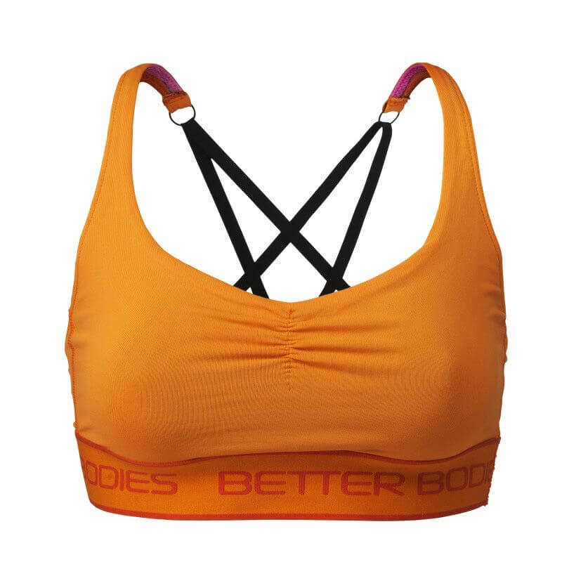 Sjekke Athlete Short Top, bright orange, Better Bodies hos SportGymButikken.no