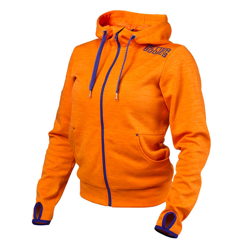 Sjekke Womans Athletic Hood, bright orange, Better Bodies hos SportGymButikken.n