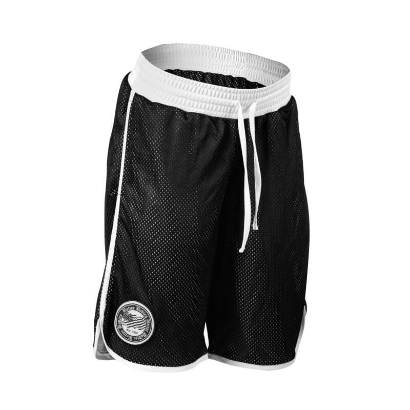 Sjekke Women's Mesh Shorts, black/white, Better Bodies hos SportGymButikken.no