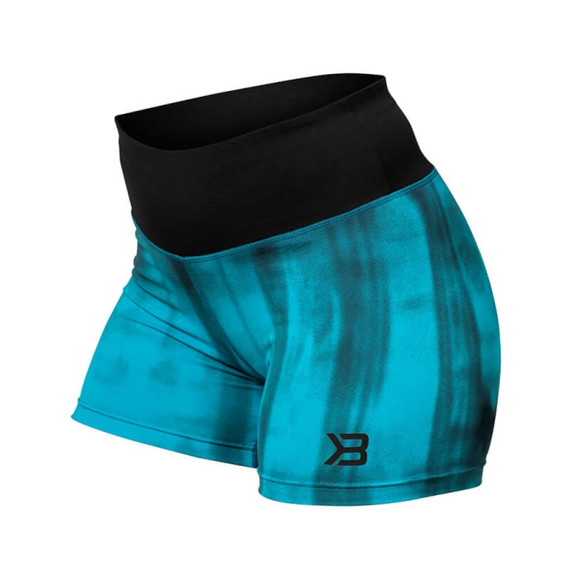 Sjekke Grunge Shorts, aqua blue, Better Bodies hos SportGymButikken.no