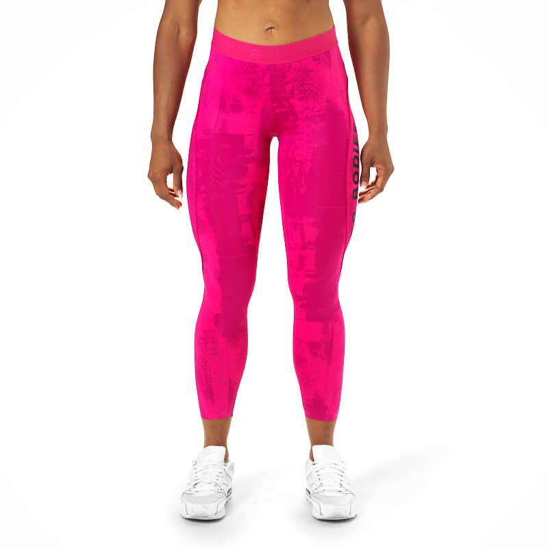 Sjekke Gracie Curve Tights, pink print, Better Bodies hos SportGymButikken.no