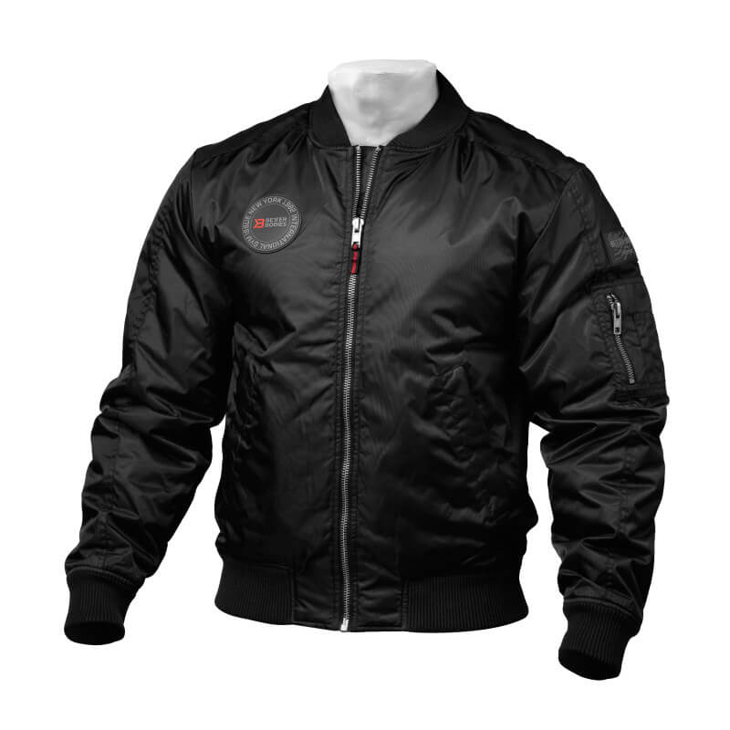 Sjekke Graphic Jacket, black, Better Bodies hos SportGymButikken.no