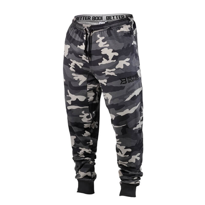 Tapered Camo Pants, grey camoprint, Better Bodies