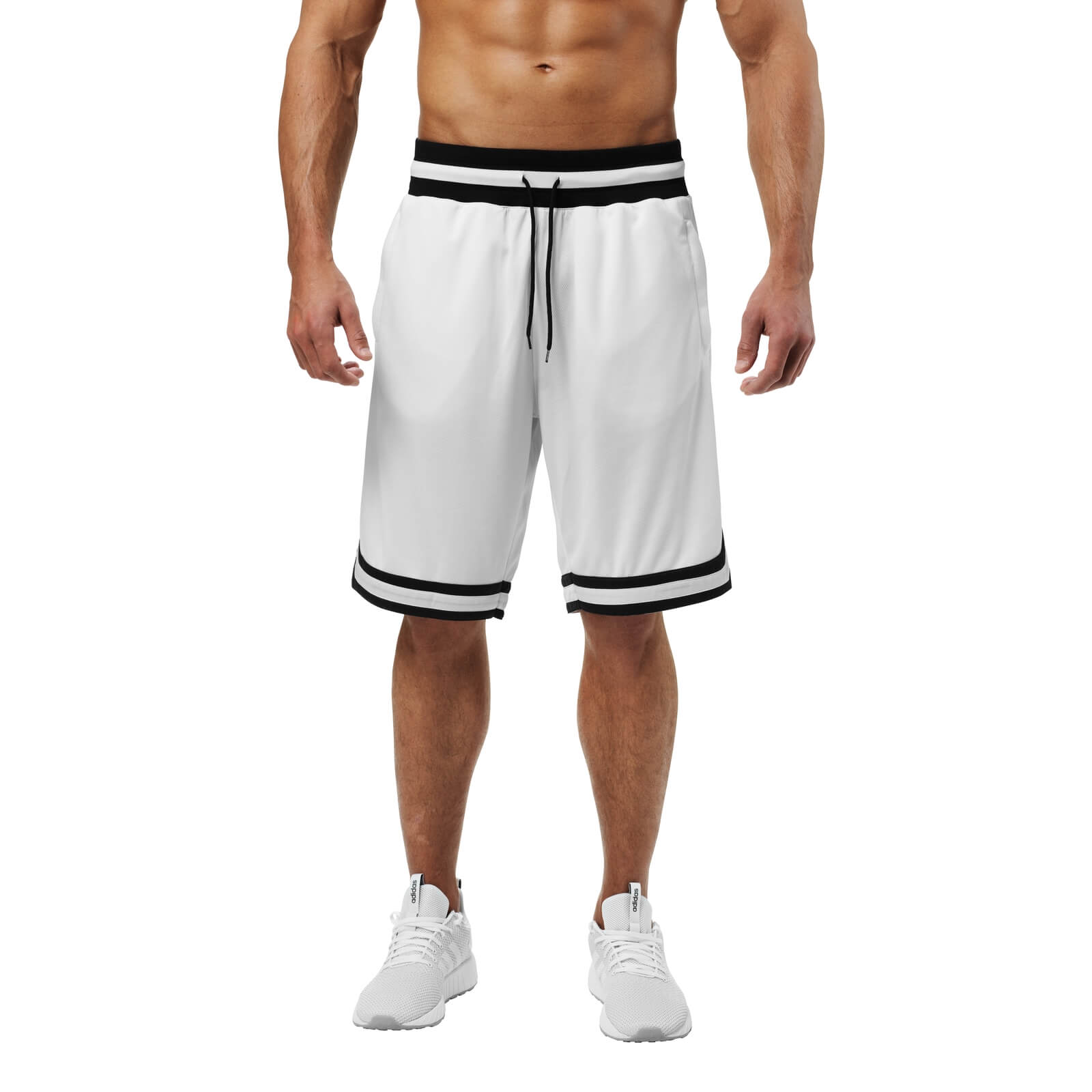 Sjekke Harlem Shorts, white, Better Bodies hos SportGymButikken.no