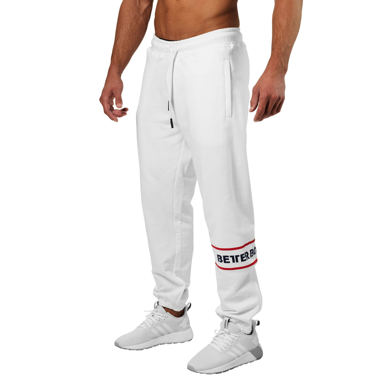 Sjekke Tribeca Sweat Pants, white, Better Bodies hos SportGymButikken.no