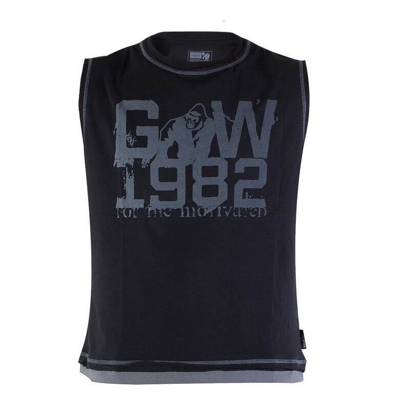 GW1982 S/L PRO Tee, svart,Gorilla Wear