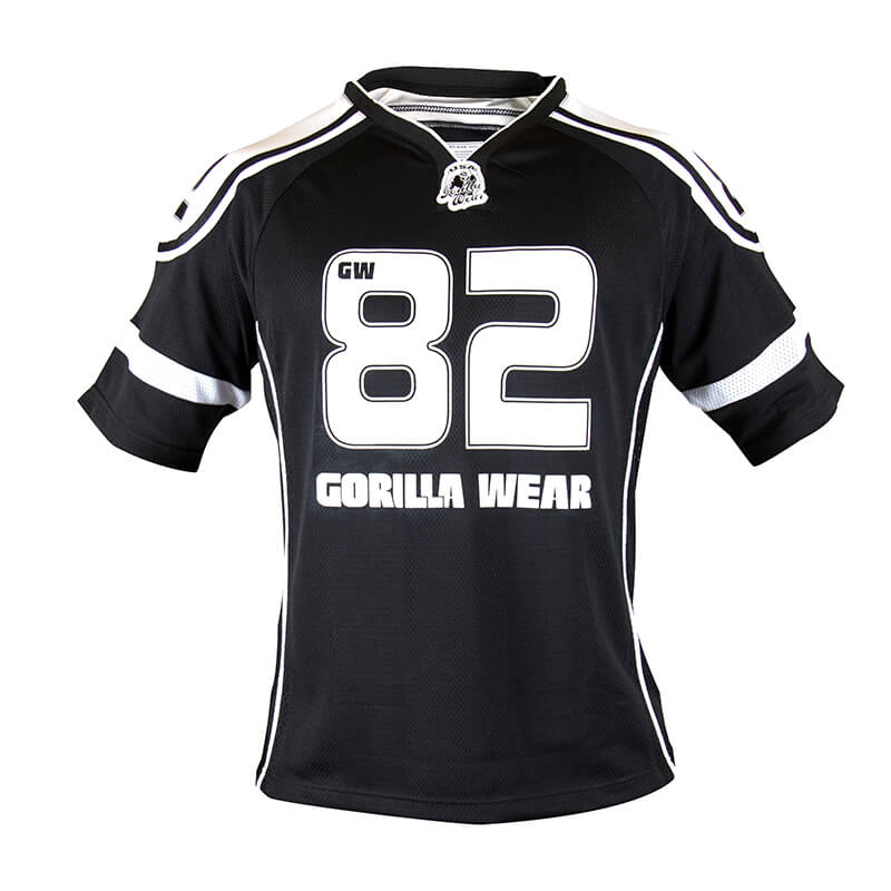 Sjekke GW Athlete Tee (Gorilla Wear), svart/hvit, Gorilla Wear hos SportGymButik