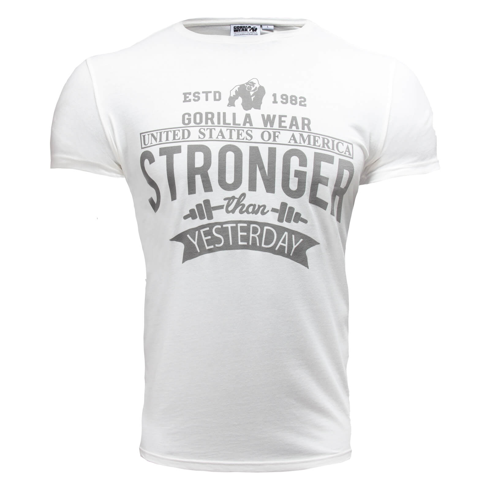 Sjekke Hobbs T-Shirt, white, Gorilla Wear hos SportGymButikken.no