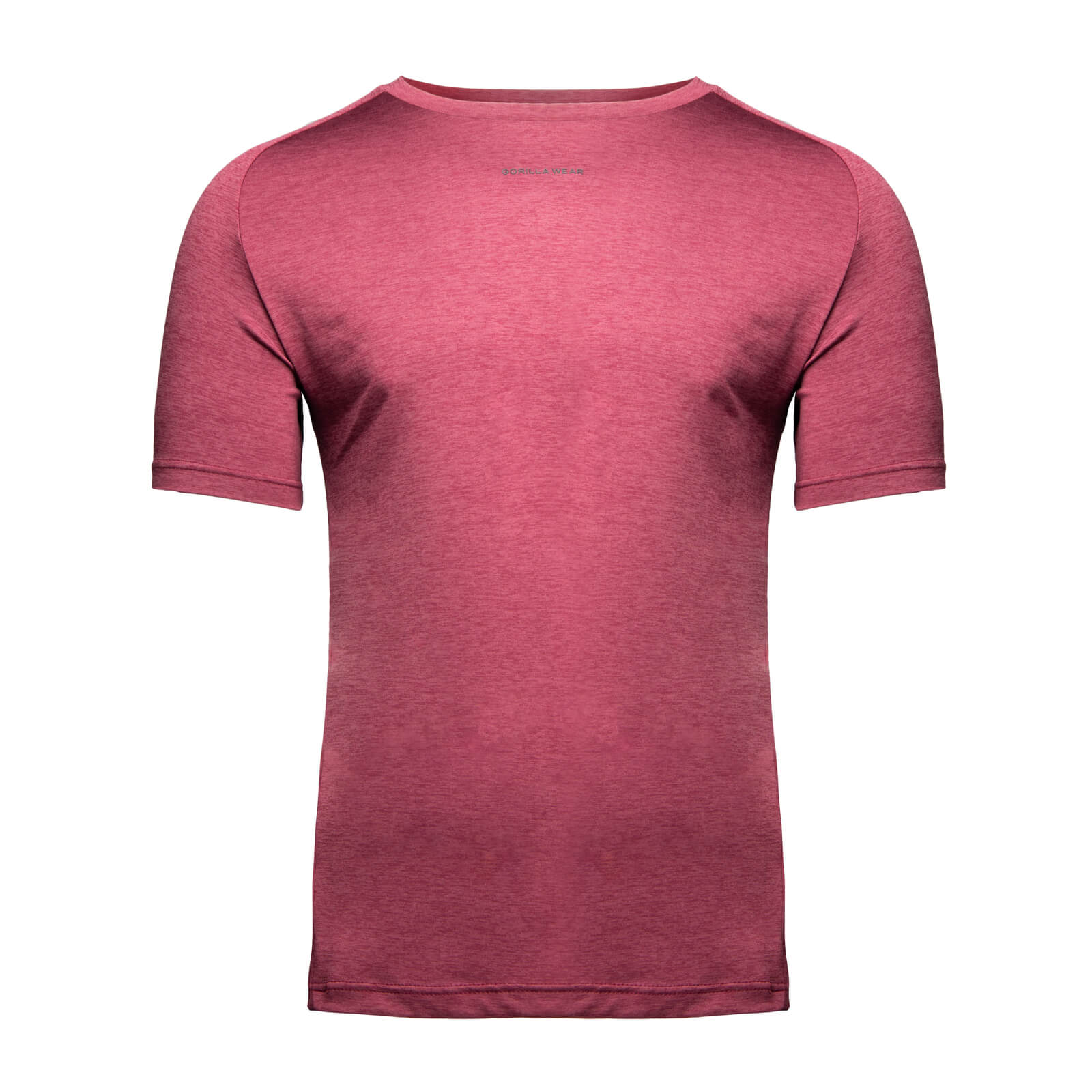 Sjekke Taos T-Shirt, burgundy red, Gorilla Wear hos SportGymButikken.no