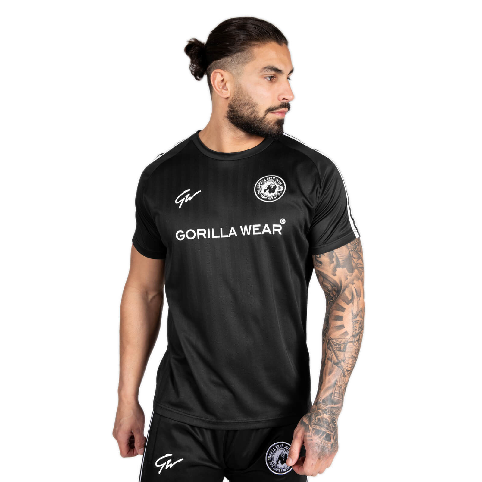 Sjekke Stratford T-Shirt, black, Gorilla Wear hos SportGymButikken.no
