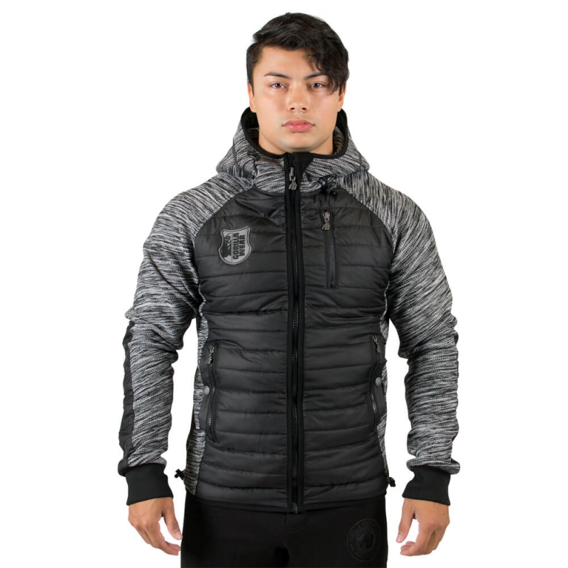 Sjekke Paxville Jacket, black/grey, Gorilla Wear hos SportGymButikken.no