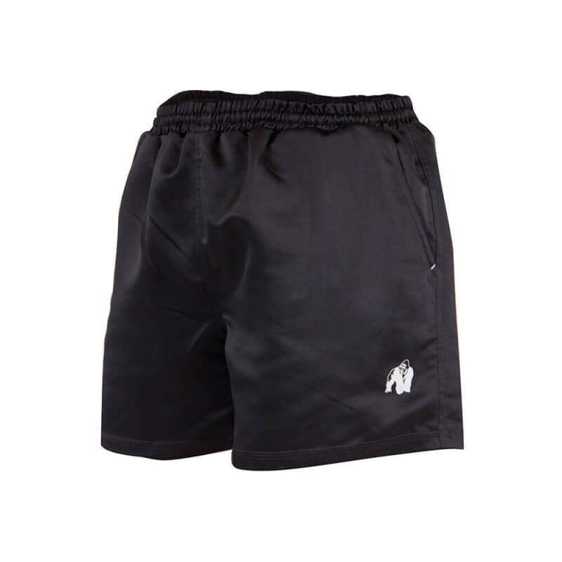 Sjekke Miami Shorts, black, Gorilla Wear hos SportGymButikken.no