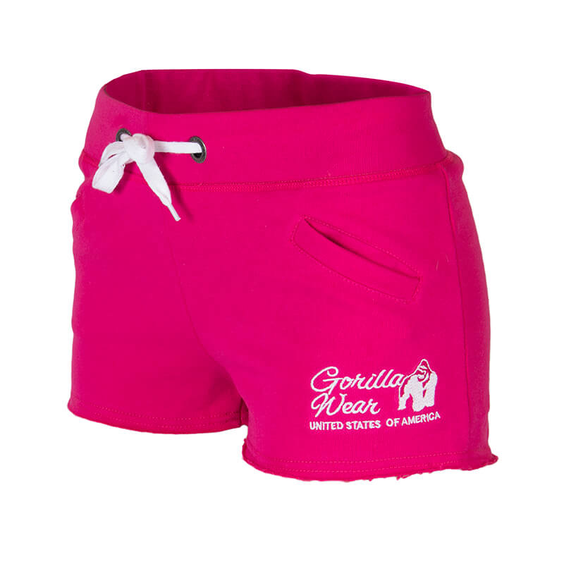 Sjekke Women's New Jersey Sweat Shorts, pink, Gorilla Wear hos SportGymButikken.