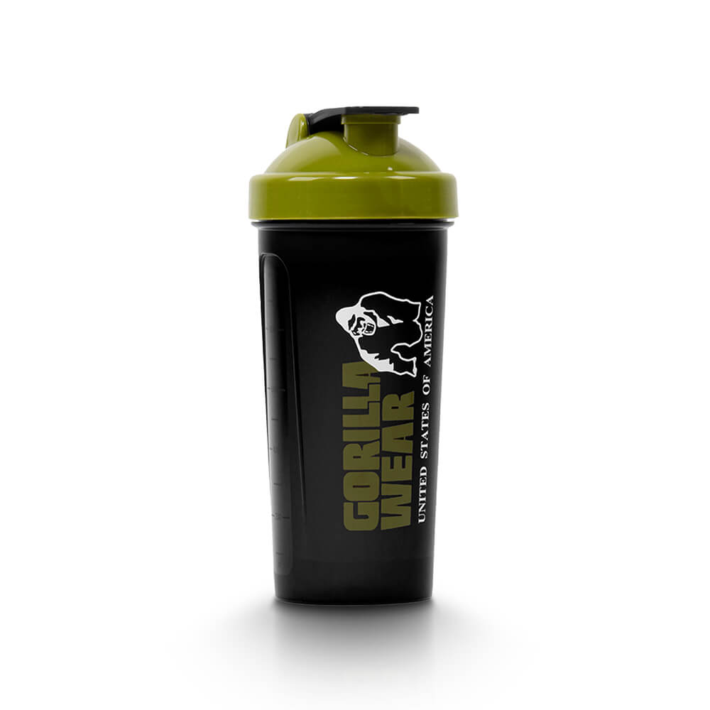 Sjekke Shaker XXL 1000 ml, black/army green, Gorilla Wear hos SportGymButikken.n