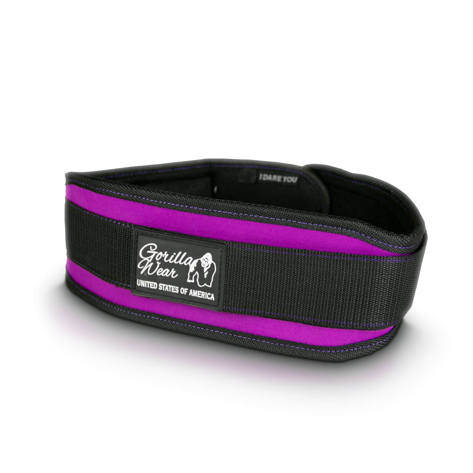 Sjekke 4 Inch Womens Lifting Belt, black/purple, Gorilla Wear hos SportGymButikk
