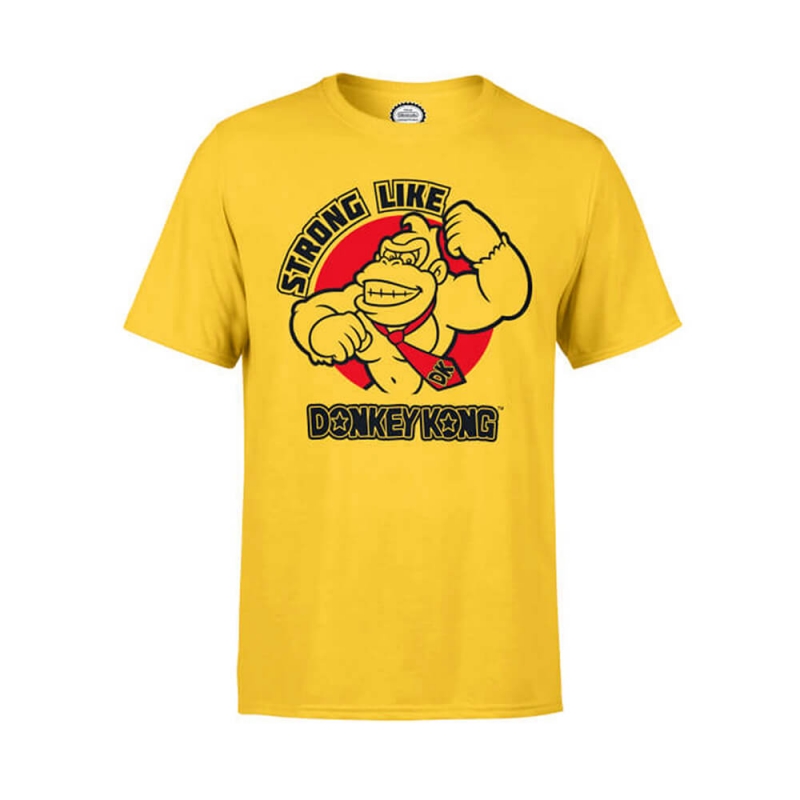 Sjekke Strong Like Donkey Kong T-Shirt, yellow, Nintendo hos SportGymButikken.no