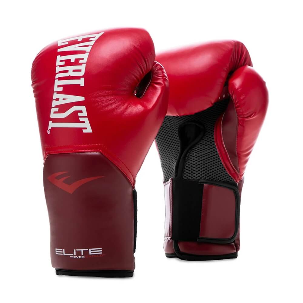 Sjekke (Elite) Pro Style Glove, red, Everlast hos SportGymButikken.no