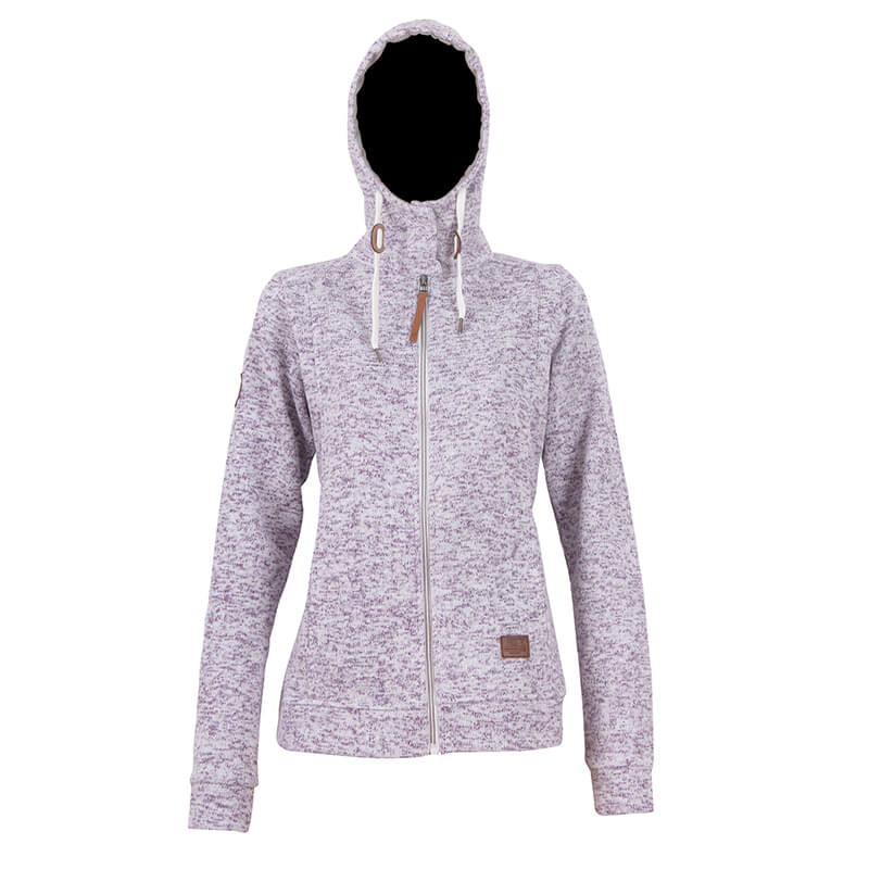 Sjekke Grolanda Wave Fleece Jacket, dark lavender, 2117 hos SportGymButikken.no
