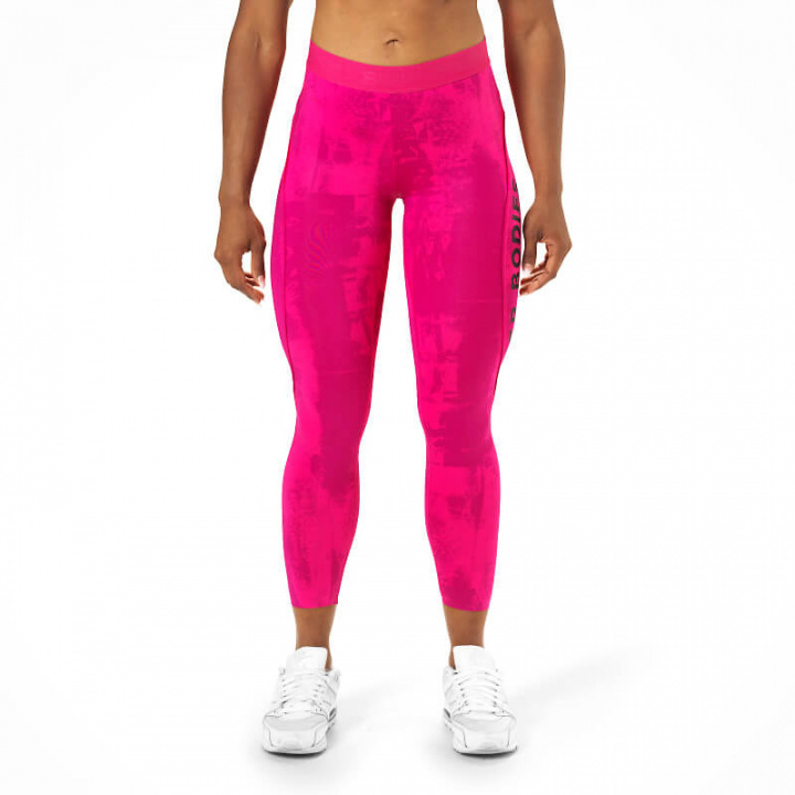 Sjekke Gracie Curve Tights, pink print, Better Bodies hos SportGymButikken.no