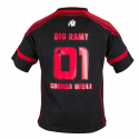 GW Athlete Tee (Big Ramy), svart/rød, Gorilla Wear