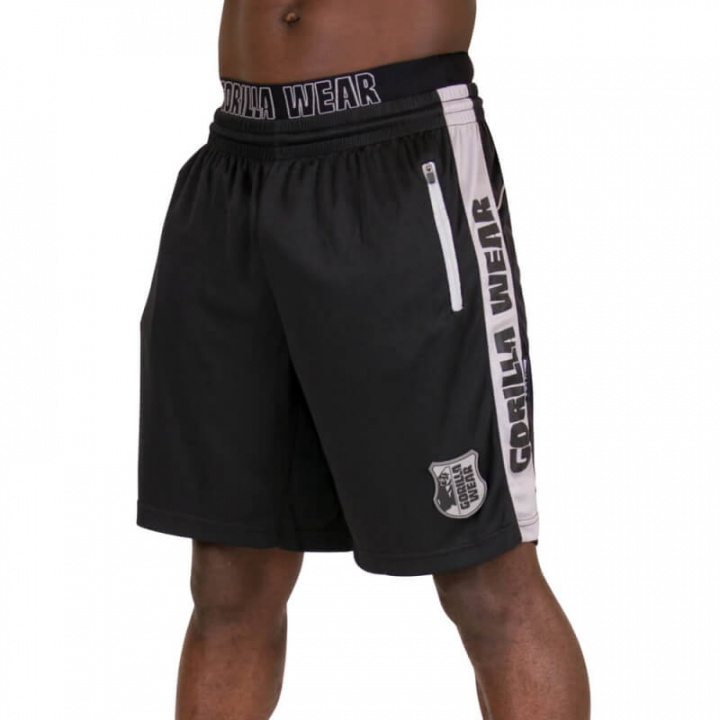Sjekke Shelby Shorts, black/grey, Gorilla Wear hos SportGymButikken.no