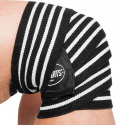 Knee Wraps, black/white, 2 m, C.P. Sports