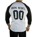 Raglan Undefeated, black, Iron Rebel